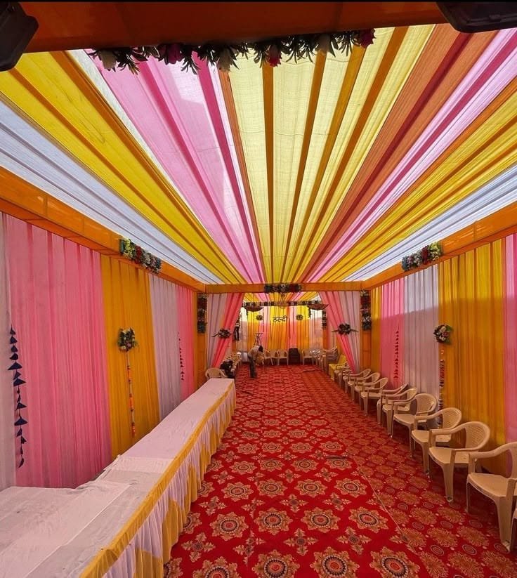 Colourful Shamiana Tent — Wedding decoration Bengaluru